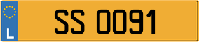 Trailer License Plate